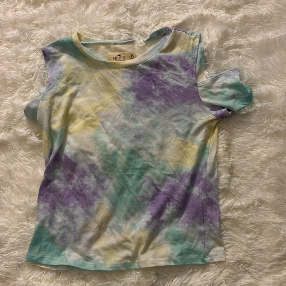⭐️EUC Hollister HCO Tie Dye Crop Top XS